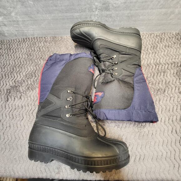Arctic Cat Winter Snow Boots Mens Size 9 Black Waterproof Made In Canada Outdoor main image 6